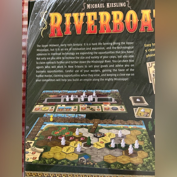 Riverboat Board Game By Mayfair Games 2-4 Players New Mostly Sealed - Picture 4 of 8
